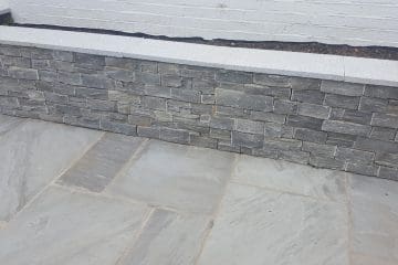 Paving With Flow Point Grout 9 Stone work - outdoor room - Evergreen Landscapes